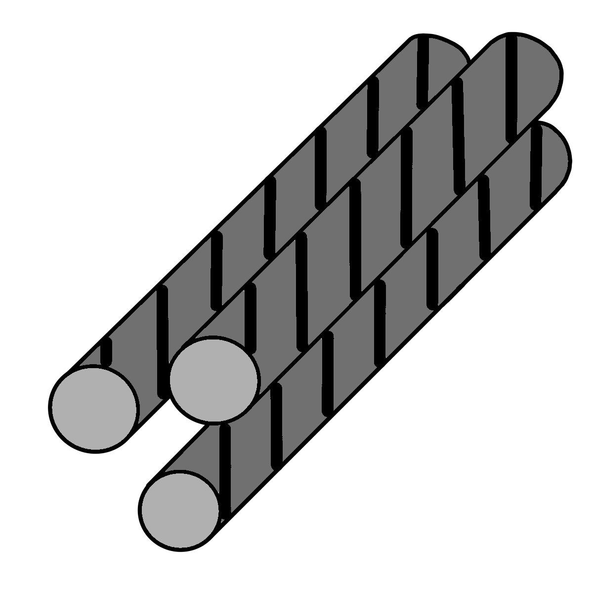 steel rods